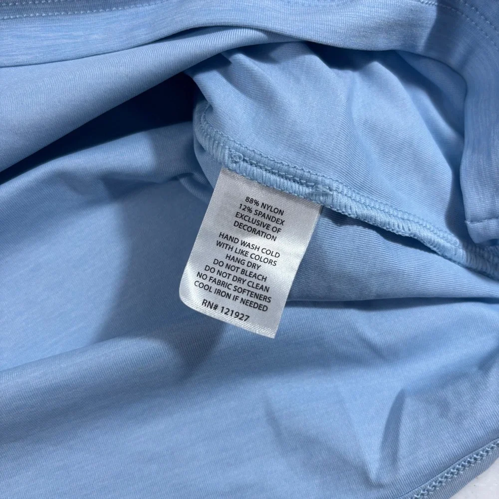 Johnnie-O Baird Performance Quarter Zip Pullover Mens Large Blue JMKO4050 Breeze
